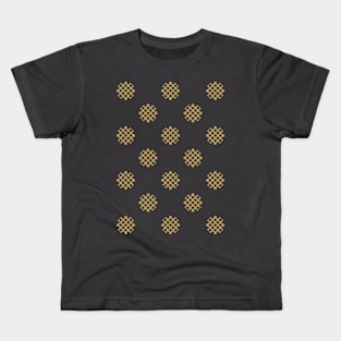 Zen Dot Pattern ICHIMATSU yellow Kids T-Shirt